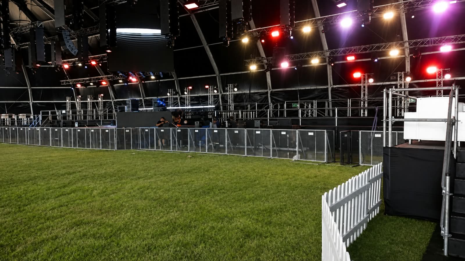 Backstage and production area fencing