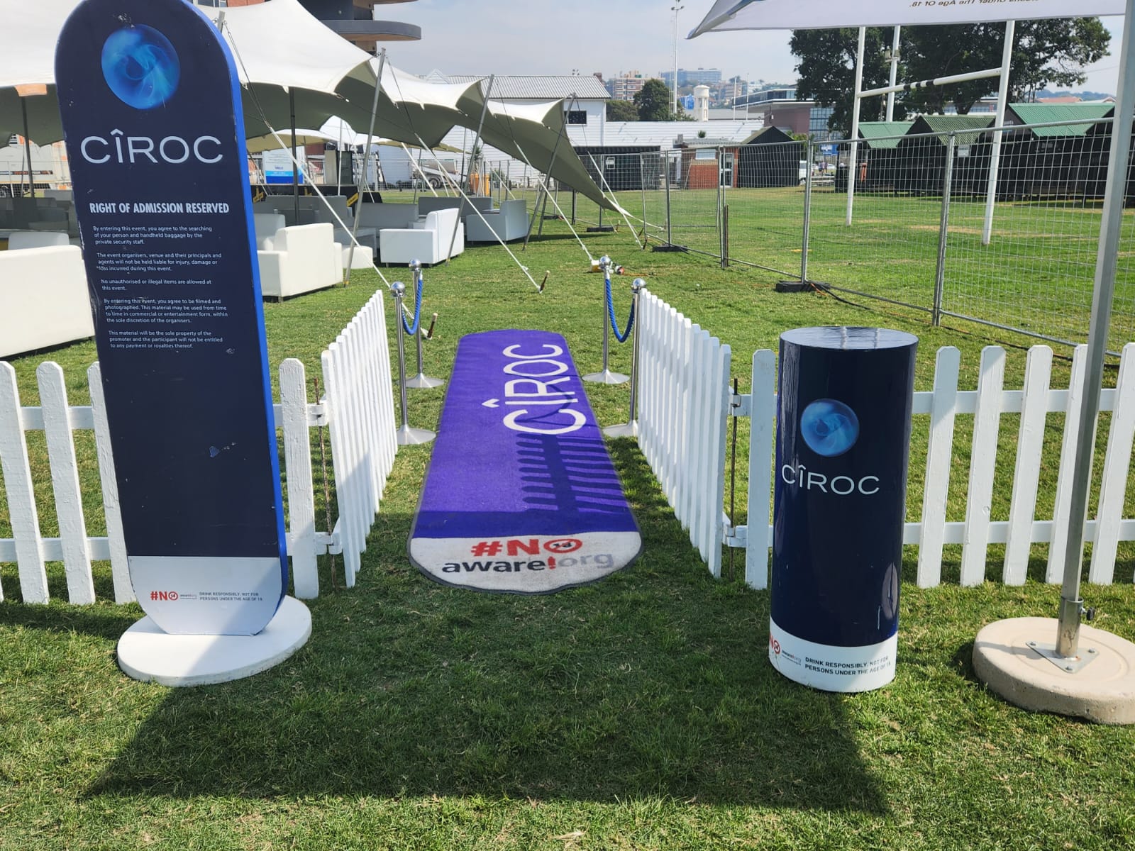 VIP area fencing